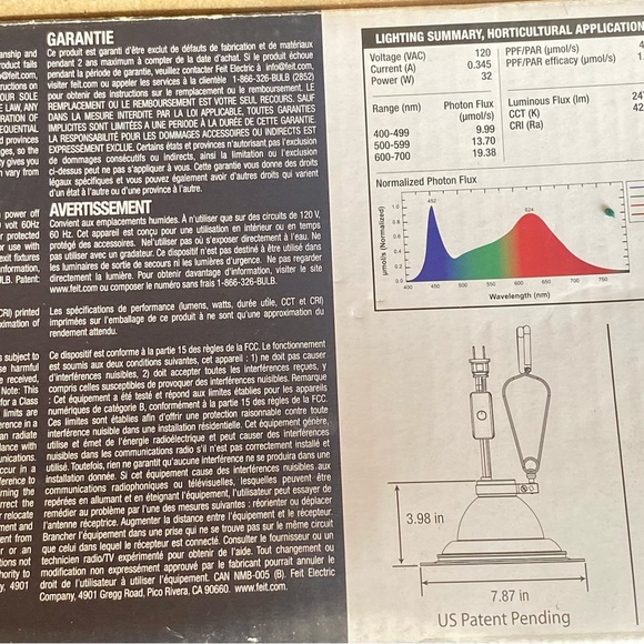 Feit Electric GLP8FSCLMP32WLD Clamp LED Grow Kit - Picture 3 of 5